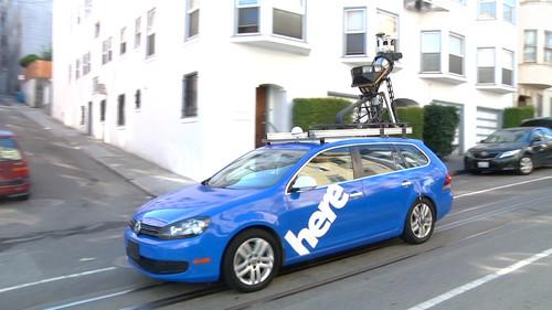 A Nokia mapping car in San Francisco