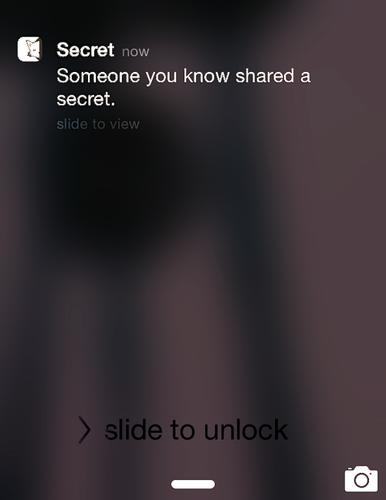 The Secret app lets users know when their friends have posted, but doesn't say who.